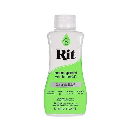 Rit Dye Liquid – Wide Selection of Colors – 8 Oz. (Neon Green)