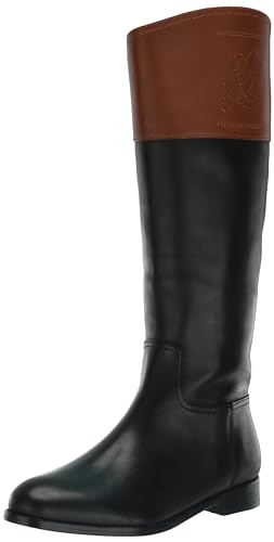 Lauren Ralph Lauren Women's Justine Tall Boot Fashion, Black, 10