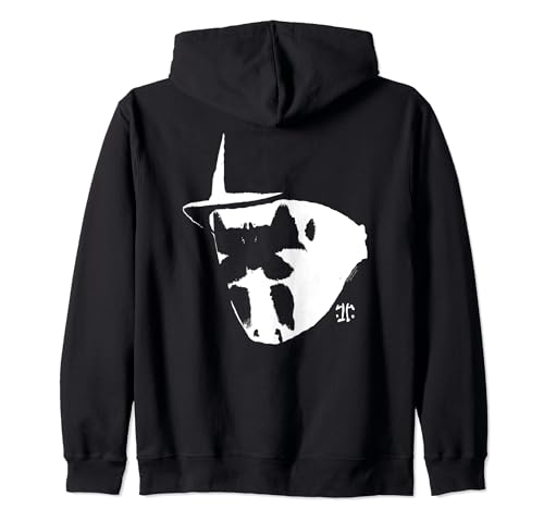 Watchmen Rorschach Mask and Symbol Zip Hoodie