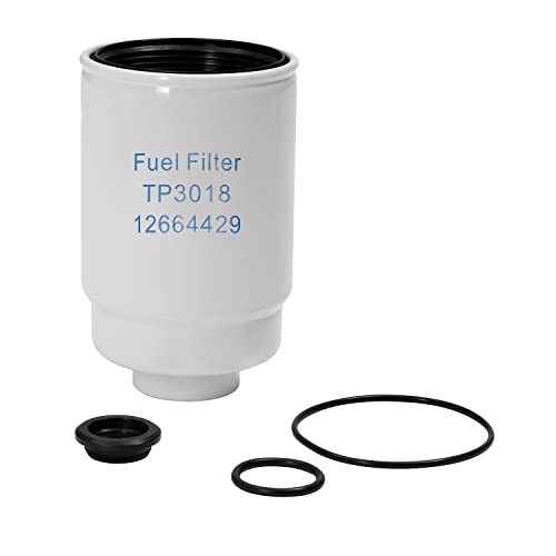 6.6 Duramax Diesel Fuel Filter with Seals | for 2001-2016 Chevy Silverado 2500 HD 3500 HD Express GMC Sierra 2500HD 3500HD Savana | Replaces# TP3018, TP3012, 12664429, 12633243