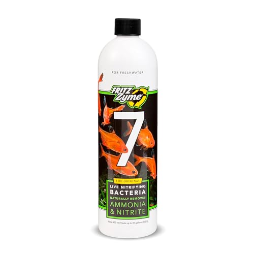 Fritz Aquatics FritzZyme 7 Live Nitrifying Bacteria Naturally Removes Amonia & Nitrite for Freshwater Fish (16-Ounce)