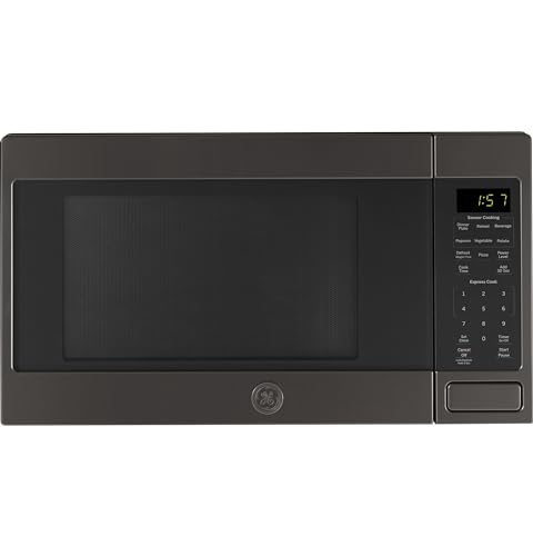 GE JES1657BMTS Microwave Oven, Black Stainless Steel, 13.625 in