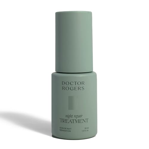 Doctor Rogers Night Repair Treatment | Anti Aging Face Serum | Glycolic Acid, Bakuchiol, Gluconolactone | Fragrance & Paraben Free | 30 ml / 1.0 fl oz