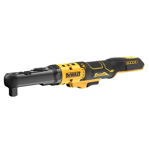DEWALT 20V MAX XR Cordless Ratchet, 3/8' and 1/2' Sealed Head Ratchet, Bare Tool Only (DCF510B)