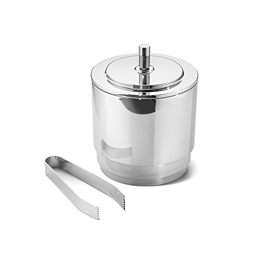 Georg Jensen Manhattan Stainless Steel Ice Bucket with Tong
