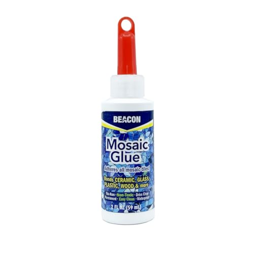 BEACON Mosaic Glue - Non-Toxic & Water Resistant, Ideal for All Tiles & Surfaces, 2-Ounce