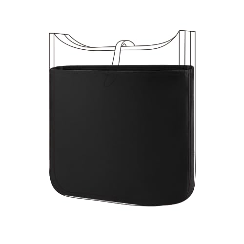 DGAZ Silky Purse Organizer Insert Fits Evelyne TPM/PM/GM/TGM Bags, Luxury Handbag & Tote Organizer, Simplicity bag organizer（Black,PM）