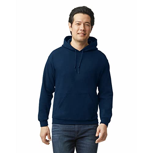 Gildan Adult Fleece Hoodie Sweatshirt, Style G18500, Multipack, Navy (1-Pack), 2X-Large