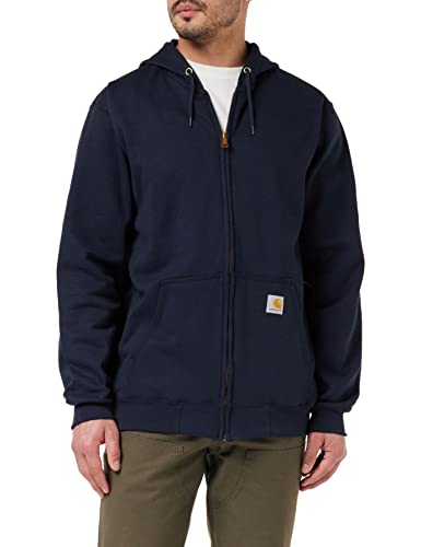 Carhartt Men's Loose Fit Midweight Full-Zip Sweatshirt, New Navy, 3X-Large Tall