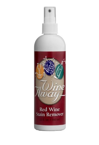 Wine Away Red Wine Stain Remover – Perfect Fabric and Carpet Cleaner – Removes Fresh and Dried Wine Stains – Spray and Wash Laundry - Works on Coffee, Pet Accidents, Blood and Ink. – 12 oz.