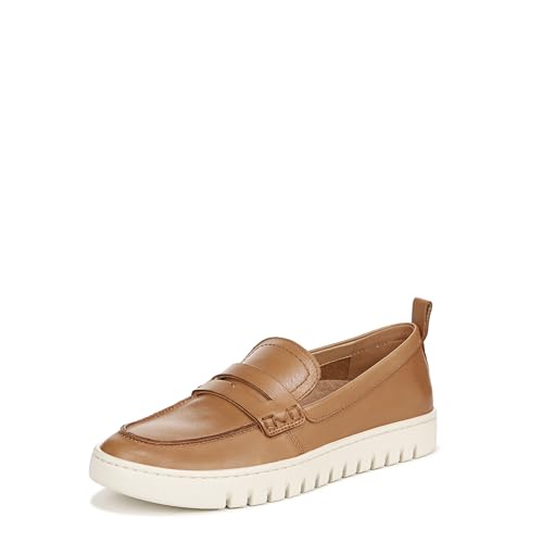 Vionic Uptown Women's Slip-on Loafer Moc Casual Shoes Camel Leather - 8 Medium