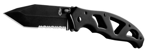 Gerber Gear Paraframe II Knife, Tanto Point, Black [31-001734], Large