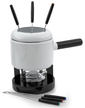 Roshco White Meat Fondue Pot 2 Qt.