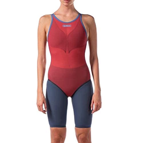 ARENA Women's Powerskin Carbon Duo Competition Racing Swimsuit, Navy/Red/White - Jammer, 26