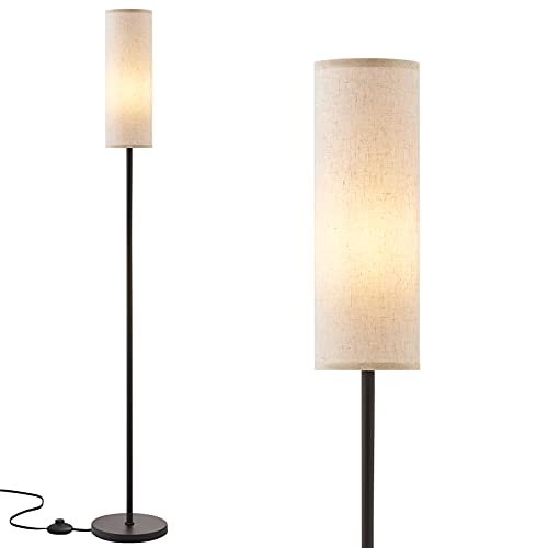 Ambimall Floor Lamp for Living Room - Pole Lamps for Bedrooms, Modern Standing Lamps with Lampshade, 65'' Tall Lamp for Office, Kids Room, Reading, Minimalist Floor Lamp for Home Decor