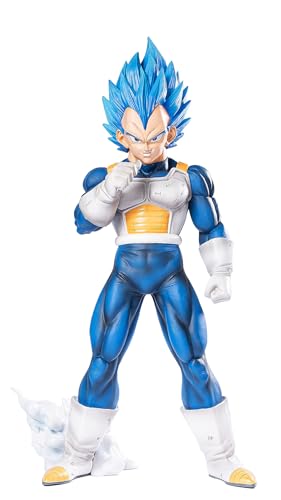 LESESOBE Vegeta Figure Statues Figurine DBZ Super Saiyan Blue Collection Birthday Gifts PVC 11 Inch