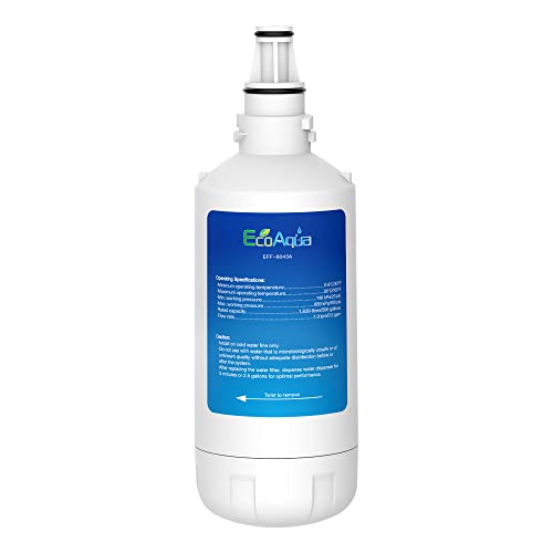 EcoAqua EFF-6043A Filter Replacement for Liebherr 7440000, 744000200, 7440002, Refrigerator Water Filter, Package may vary
