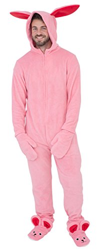 Briefly Stated A Christmas Story Bunny Union Suit Pajama Costume (Adult X-Large)