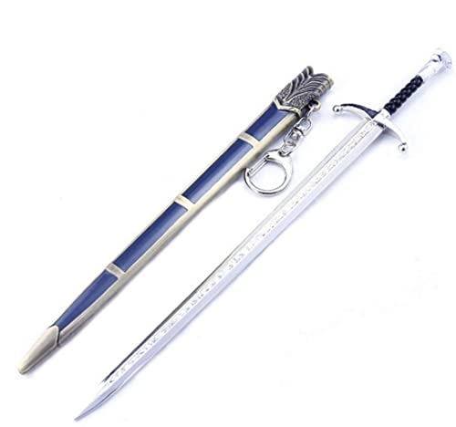 Jon Snow Longclaw Sword Game of Thrones 1/6 21cm /8.27 'Collective Sword Metal Weapon Model Action Figure Arts Toys Collection Keychain Gift Party Supplies Desk Decoration
