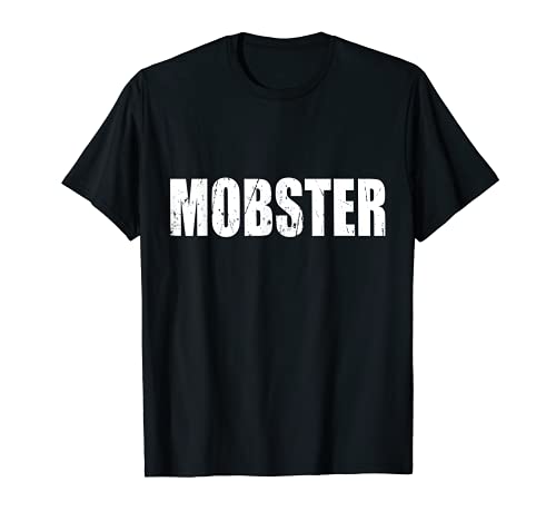 Mobster T Shirt Halloween Costume Funny Cute Distressed