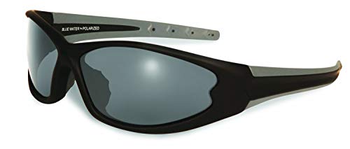 BluWater Polarized Daytona 4 Series Sunglasses with Matte Black Frames, Smoke, Smoke