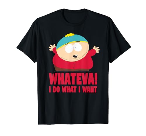 South Park Cartman Classic Fit T-Shirt - Black Crew Neck, Short Sleeve, Casual