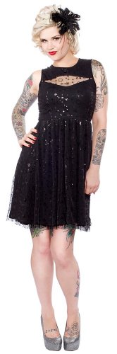 Sourpuss Black Sparkle Lux Dress from Clothing (Small)