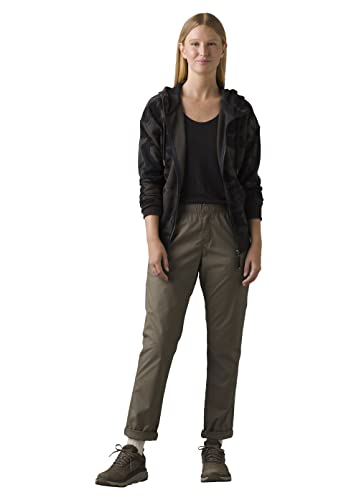 prAna Women's Standard Double Peak All-Around Pant, Mud, 14