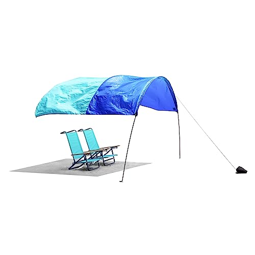 Shibumi Shade Mini, World's Best Beach Shade, The Original Wind-Powered Beach Canopy, Provides 75 Sq. Ft. of Shade, Compact & Easy to Carry, Sets up in 2 Minutes, Designed & Sewn in America