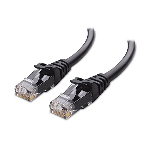 Cable Matters 10Gbps Snagless Short Cat 6 Ethernet Cable 5 ft (Cat 6 Cable, Cat6 Cable, Internet Cable, Network Cable) in Black
