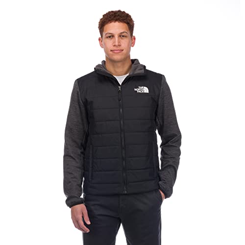 THE NORTH FACE Men's Flare Hybird Full Zip Hoodie, TNF Black, Large