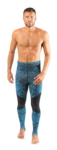 Cressi unisex adult Pant Rash Guards, Camo Blue, Medium US