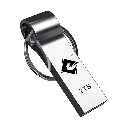 2TB USB Flash Drive, Thumb Drive: Nigorsd High Speed USB Drive, Portable 2000GB Large Capacity USB Memory Stick, Waterproof Durable Jump Drive Storage Drive with Keychain