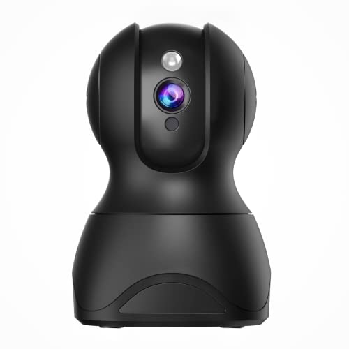 Indoor Camera, 1080P WiFi Pet Camera, Home Security Camera Indoor for Pet/Baby/Nanny, Pan/Tilt Dog Camera, Smart Tracking, 2-Way Audio, Motion Alert, Night Vision, SD/Cloud Storage, Works with Alexa