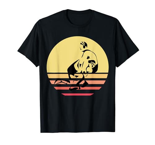 Wrestling Vintage Retro Two Wrestlers And Sun Grappler Gifts T-Shirt
