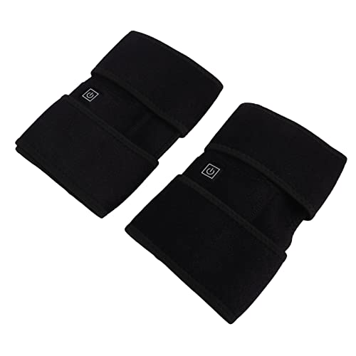 Heated Knee Brace Wrap, Knee Heating Pad Cotton Black USB Power Supply with Hook and Loop for Keep Warm for Children