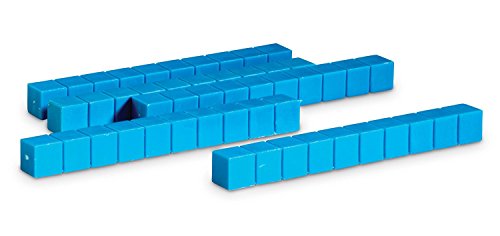 Learning Resources Plastic Base Ten Rods, Set of 50,Multi