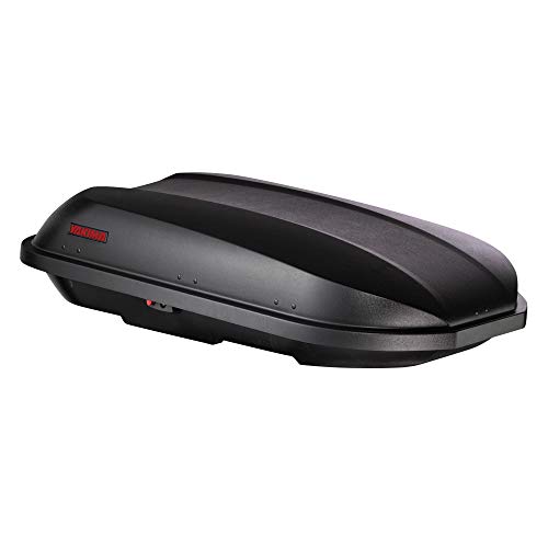 Yakima RocketBox Pro 14 Cubic Foot Rooftop Compact Cargo Carrier Box with Dual-Sided Opening and SKS Security Lock for Traveling Gear, Black