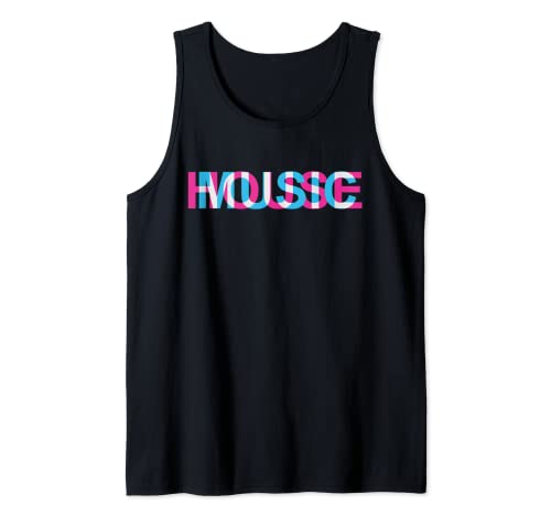 House Music Glitch EDM Rave DJ Music Festival Music Lover Tank Top