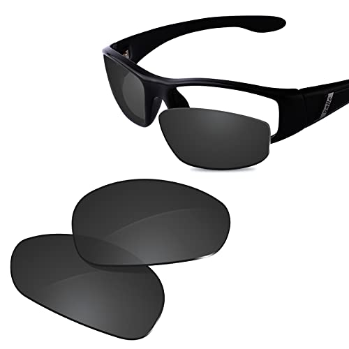 Glintbay 100% Precise-Fit Replacement Sunglass Lenses for Bolle Grunt 10267 - Polarized Advanced Black
