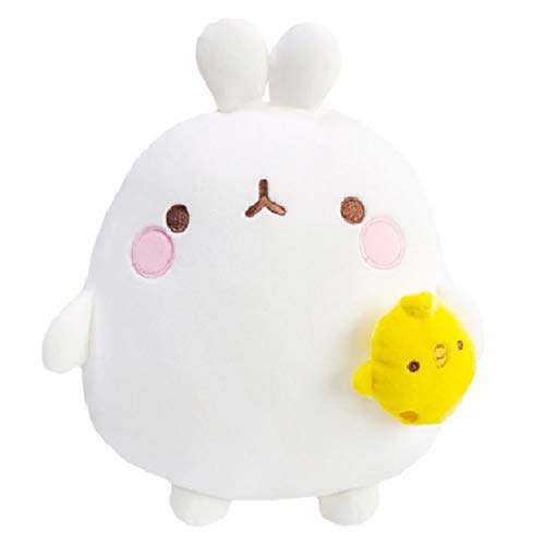 Molang and Piu Piu Stuffed Animal Plush Rabbit Toy Soft Cushion 9.8 inch, White