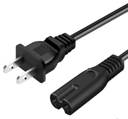 AC Power Cord Compatible Xbox One S, Xbox One X, Xbox Series X/S, Sony PS3 Slim / PS4 / PS5 Playstation 4 Slim Game Console Replacement Power Supply Cord Cable