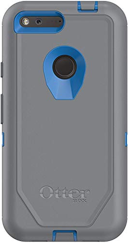 OtterBox Defender Series Case for Google Pixel XL (5.5' Version ONLY) - Non-Retail Packaging - MARTHONER (Cowabunga Blue/Gunmetal Grey)