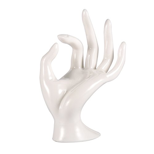 ChezMax Ring Hand Holder Polyresin Mannequin Shaped Bracelet Holder Jewelry Display Jewelry Stand for Home Organization