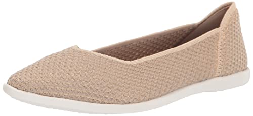 Cole Haan Women's SPRINGFEEL STITCHLTE Skimmer Ballet Flat, RYE/Gold Stitchlite, 9