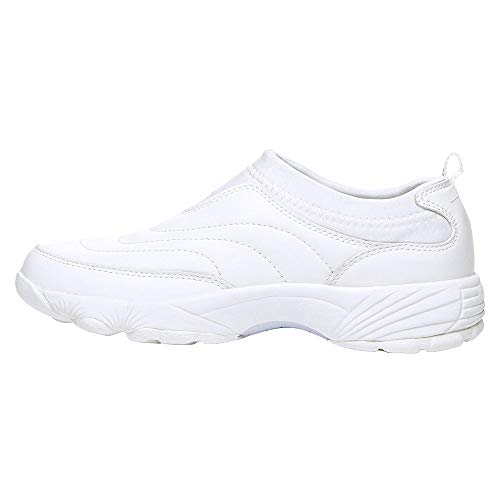 Propét Women's W3851 Wash & Wear Slip-on II Slip Resistant Sneaker Walking Shoe, Sr White, 9.5 Medium
