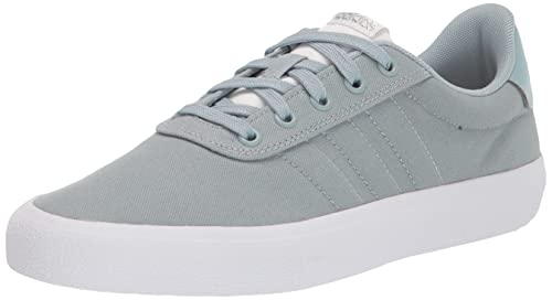 adidas Women's Vulc Raid3r Skate Shoe, Magic Grey/Magic Grey/White, 9.5
