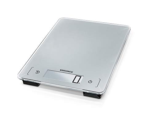 Soehnle Aqua Proof, Dishwasher Proof and Waterproof Digital Kitchen Scale - Silver