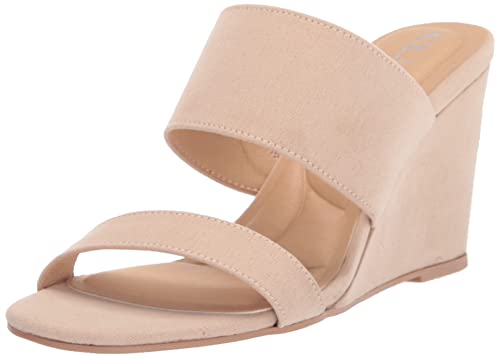 CL by Chinese Laundry Women's Fanciful Super Sd Wedge Sandal, Nude, 8.5