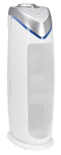 Germ Guardian Air Purifier with HEPA 13 Filter, Removes 99.97% of Pollutants, Covers Large Room up to 743 Sq. Foot Room in 1 Hr, UV-C Light Helps Reduce Germs, Zero Ozone Verified, 22”, White, AC4825W